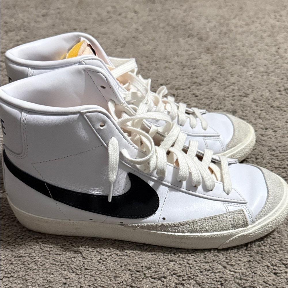 Men’s  White and Black Nike Blazers